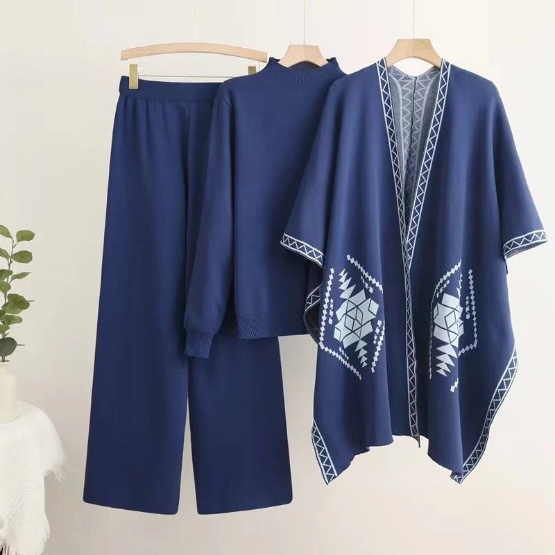 The Autumn Harmony | Women's Viscose Long-Sleeve Top & Pants Set - Image 7