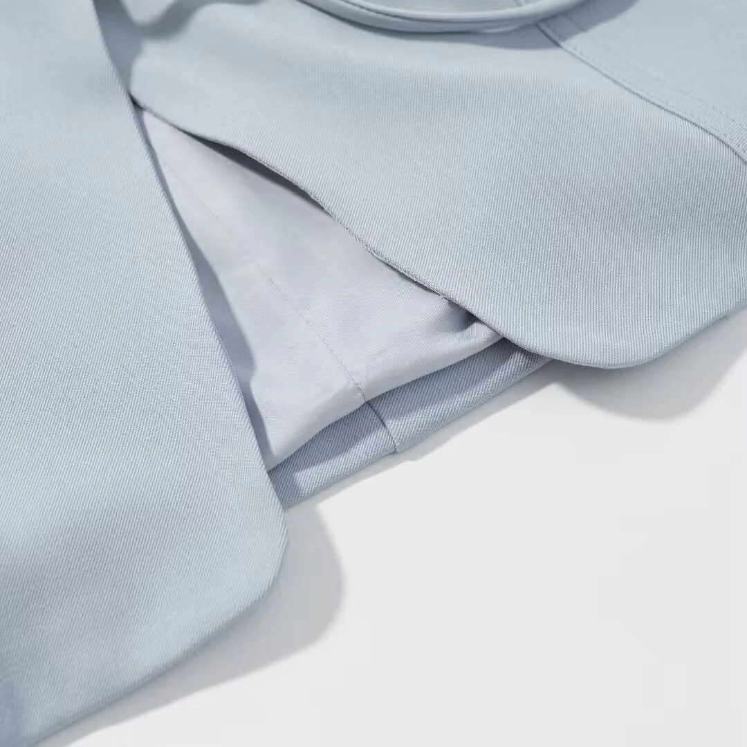 The Azure Heirloom | Beaded Vest & High-Waist Straight Trousers - Image 10