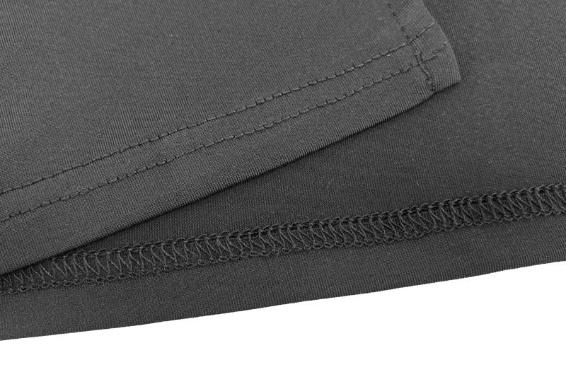 The Backless Edge | Women's Half-Turtleneck Backless Long-Sleeve Pencil Midi Dress - Image 16