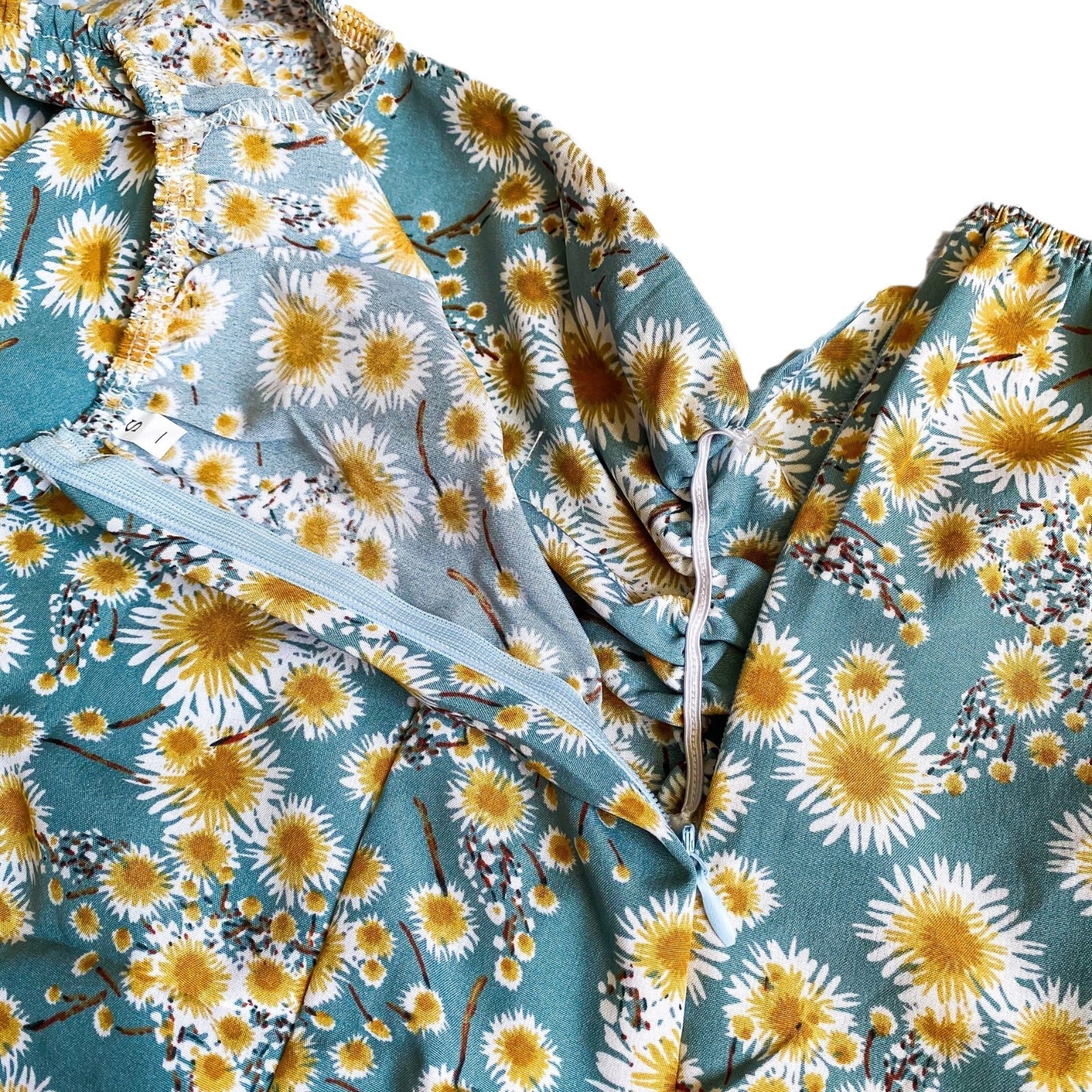 The Blooming Whisper | Floral Off-Shoulder Chiffon Short Dress - Image 5