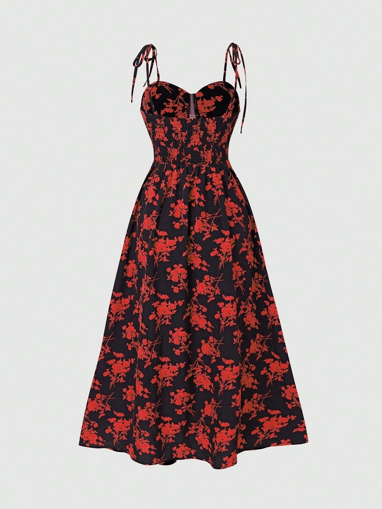 The Bohemian Bloom | Floral Print Vacation Maxi Slip Dress - Image 3