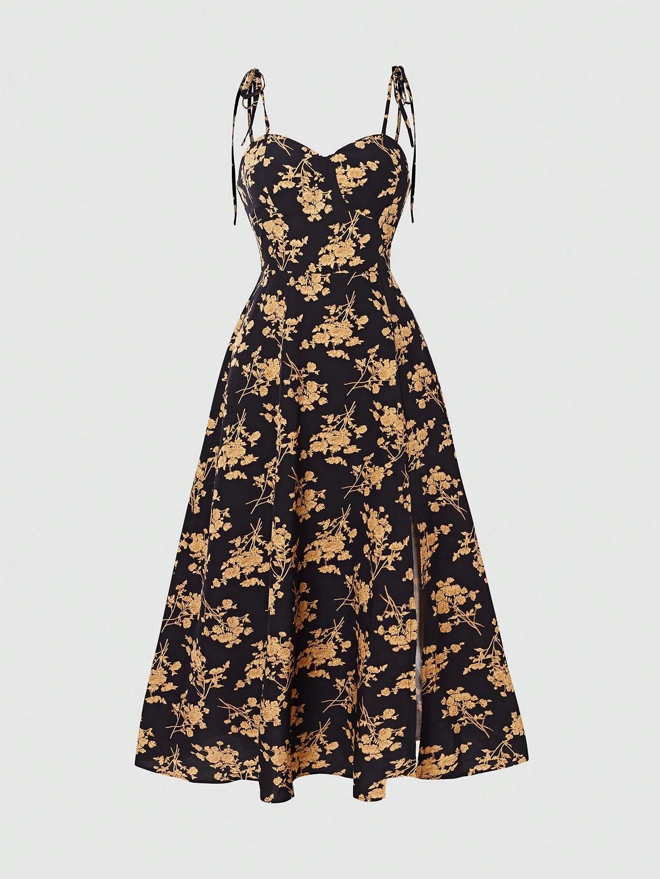 The Bohemian Bloom | Floral Print Vacation Maxi Slip Dress - Image 7