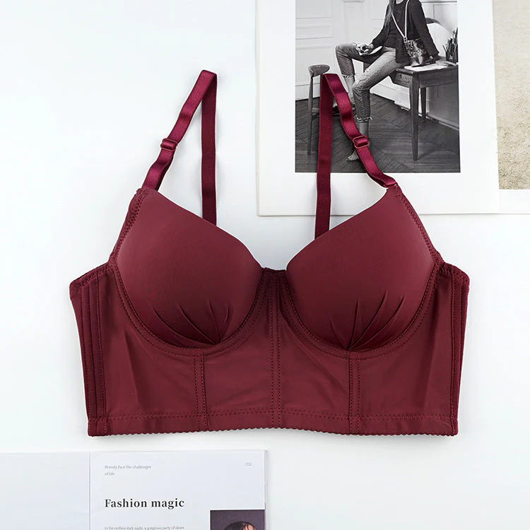 The Bordeaux Lift | Women's Lace Underwire Push-Up Bra