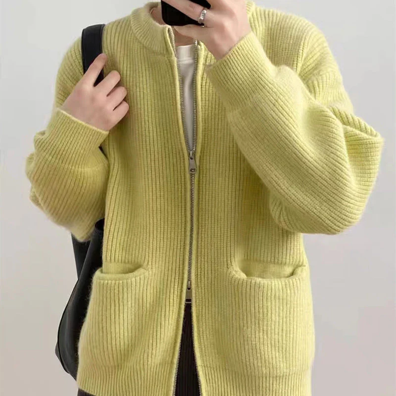 The Casual Cozy | Women's Cashmere Blend Zipper Cardigan Sweater - Image 10