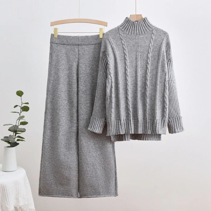 The Casual Cozy | Women's Long-Sleeve Top & Pants Set - Image 6