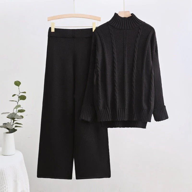 The Casual Cozy | Women's Long-Sleeve Top & Pants Set - Image 8