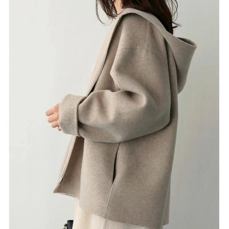 The Casual Horizon | Women's Japanese-Style Hooded Wool Jacket - Image 3