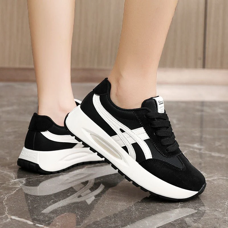 The Casual Stride | Women's Breathable Platform Sneakers FD - Image 6
