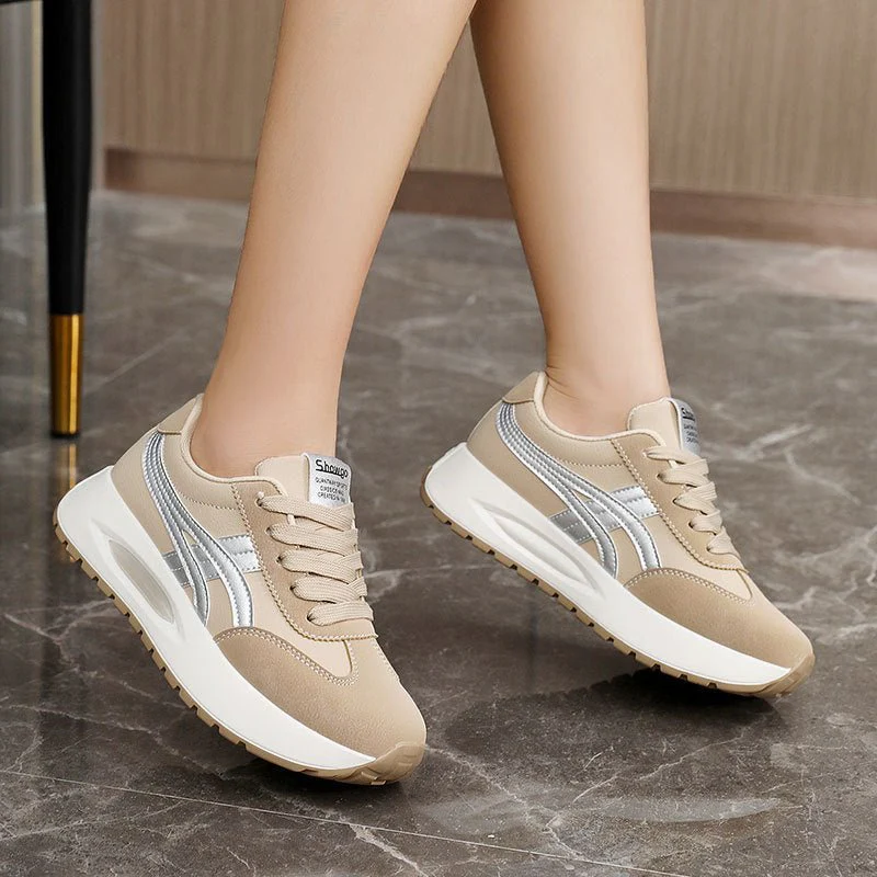 The Casual Stride | Women's Breathable Platform Sneakers FD - Image 7