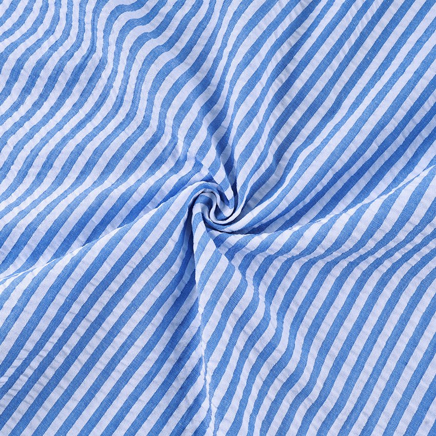 The Coastal Chic | Striped 3-Piece Cotton-Blend Loungewear Set - Image 8