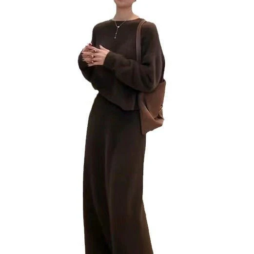 The Commuter Elegance | Two-Piece Sweater & Straight Skirt Set - Image 5