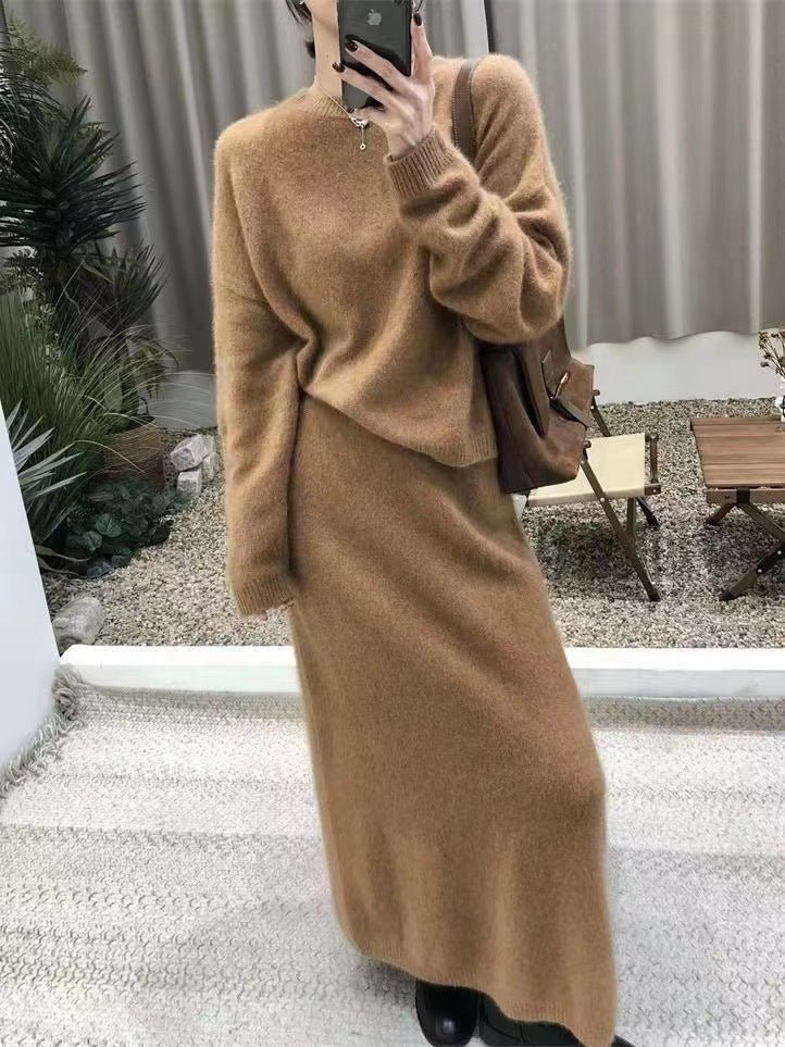The Commuter Elegance | Two-Piece Sweater & Straight Skirt Set - Image 8