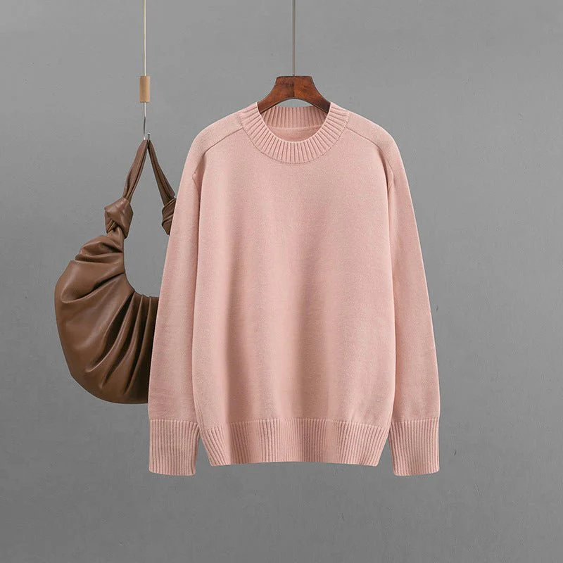 The Cozy Essential | Solid Color Turtleneck Pullover Sweater FD - Image 3