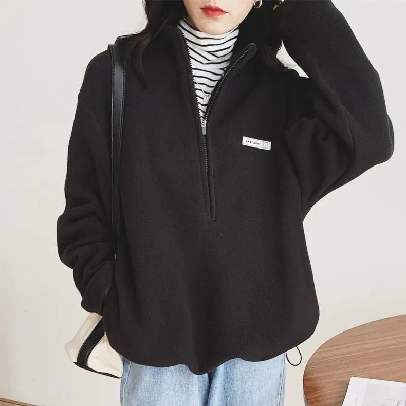The Cozy Haven | Women's Stand-Up Collar Pullover Sweater - Image 8