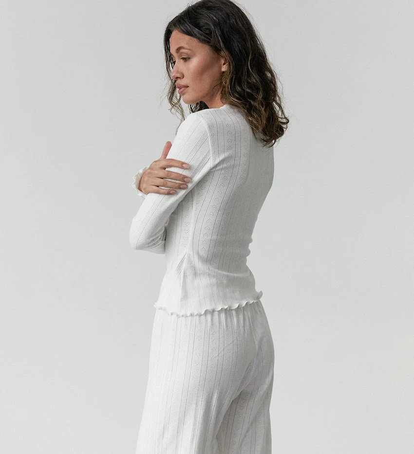 The Cozy Jacquard | Knitted Hollow Love Jacquard Pajama Set - Image 29