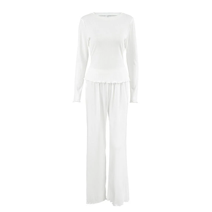 The Cozy Jacquard | Knitted Hollow Love Jacquard Pajama Set - Image 5