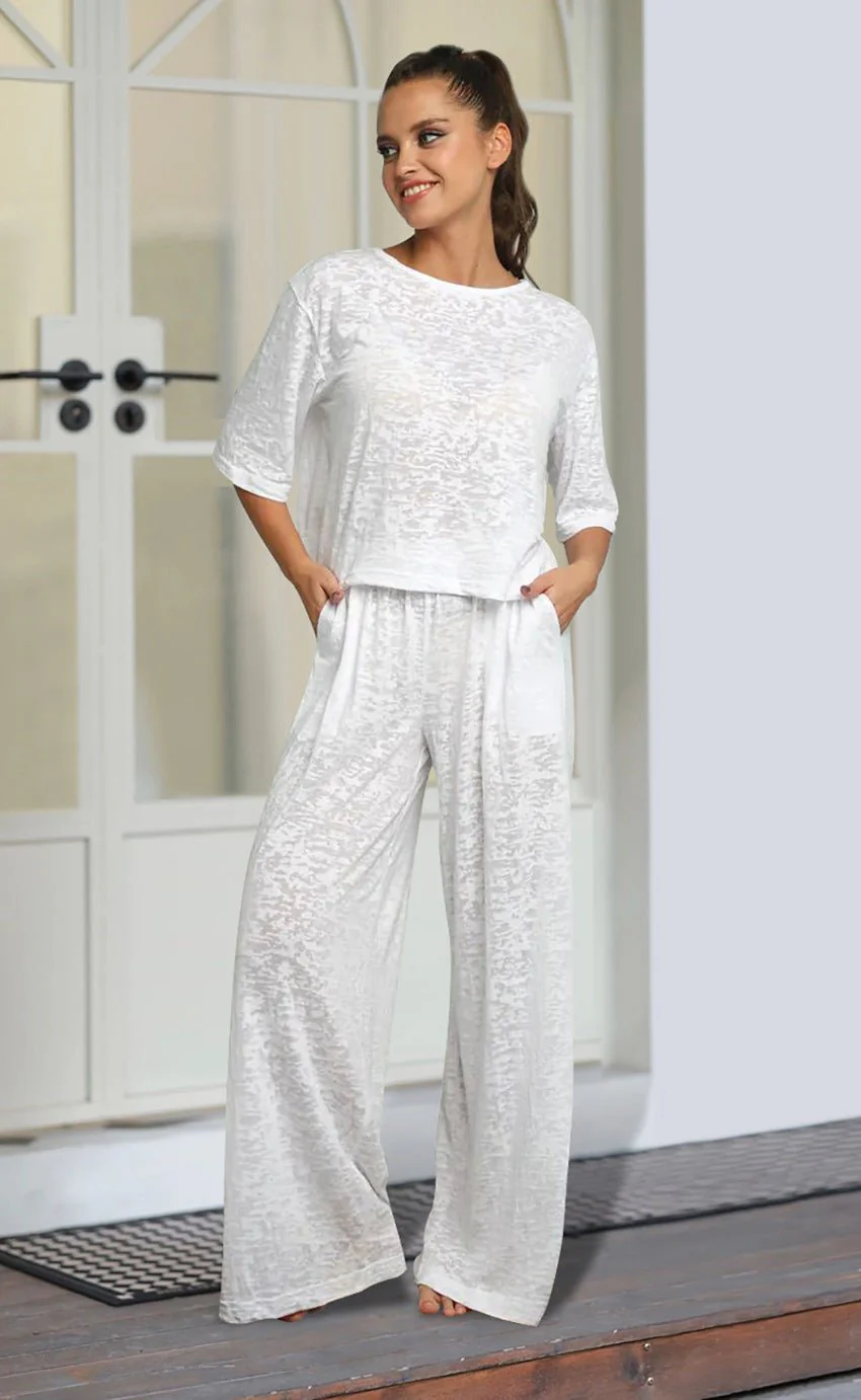 The Cozy Knit | Solid Color Hooded Knit Pajama Set - Image 11