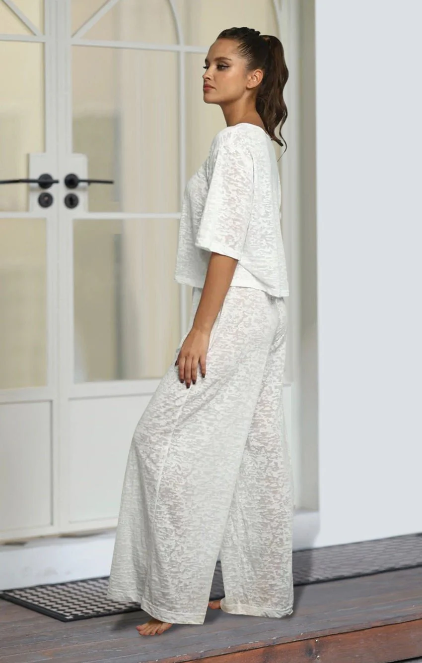 The Cozy Knit | Solid Color Hooded Knit Pajama Set - Image 14