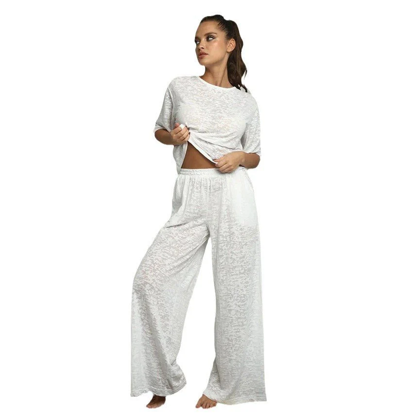 The Cozy Knit | Solid Color Hooded Knit Pajama Set - Image 5