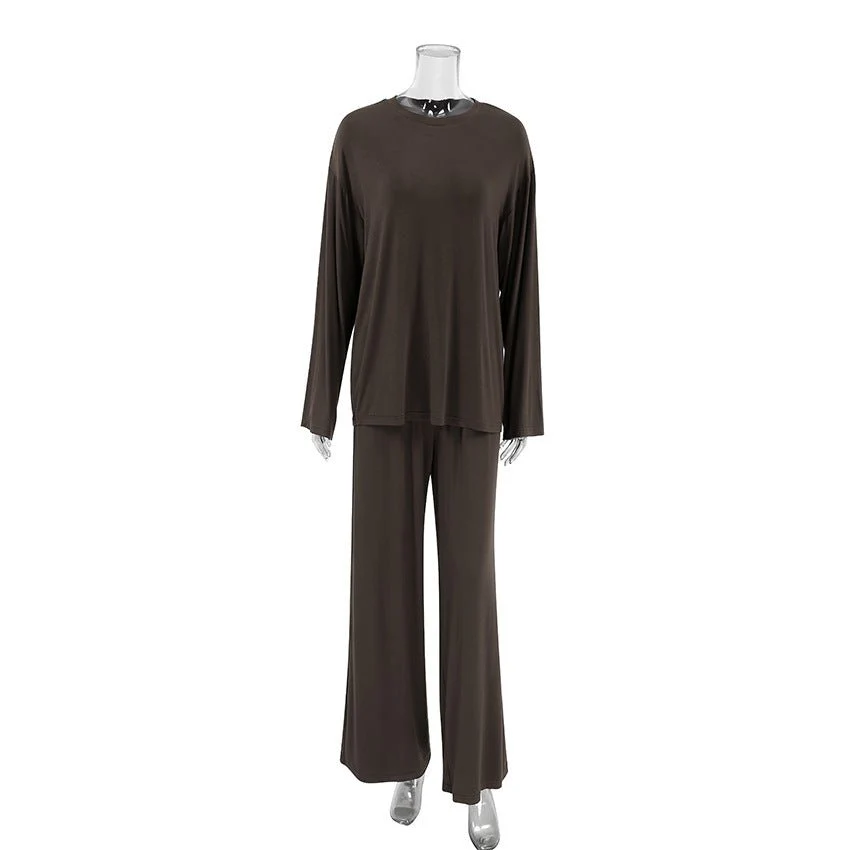 The Cozy Knit | Solid Color Hooded Long-Sleeve Pajama Set - Image 12