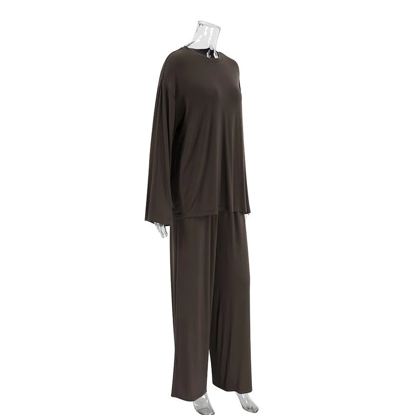 The Cozy Knit | Solid Color Hooded Long-Sleeve Pajama Set - Image 13