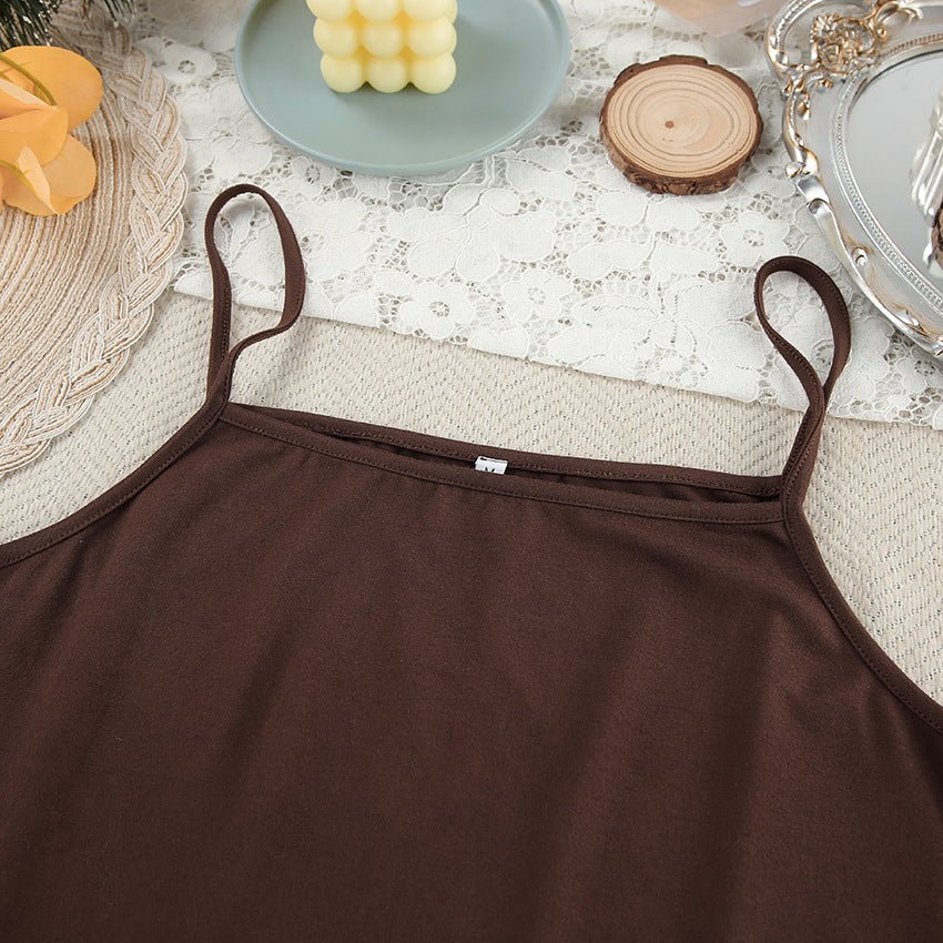 The Cozy Knit | Solid Color Sleeveless Suspender Pants Set - Image 11