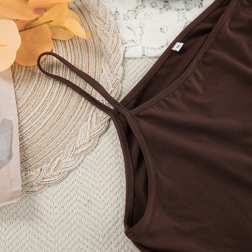 The Cozy Knit | Solid Color Sleeveless Suspender Pants Set - Image 12