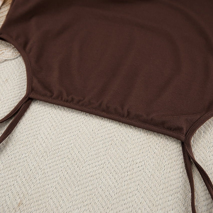 The Cozy Knit | Solid Color Sleeveless Suspender Pants Set - Image 14