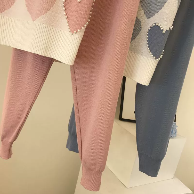 The Cozy Leisure | Women's Long-Sleeve Knitted Sweater & Pants Two-Piece Set - Image 102