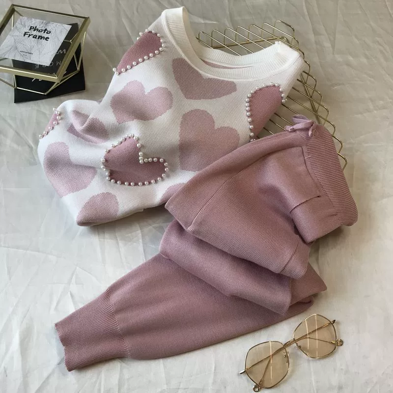 The Cozy Leisure | Women's Long-Sleeve Knitted Sweater & Pants Two-Piece Set - Image 15