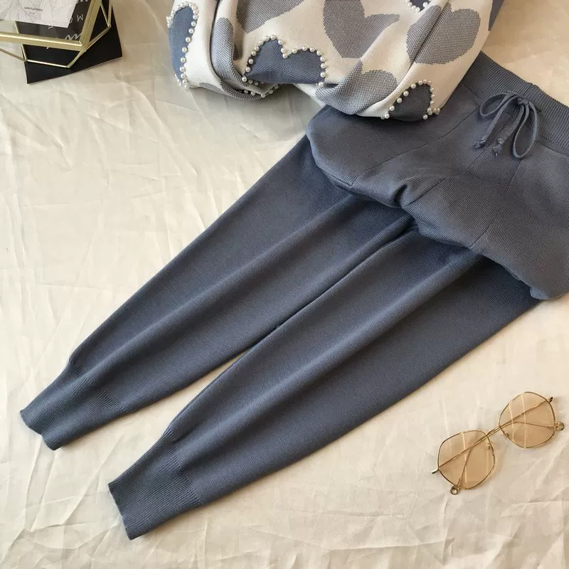 The Cozy Leisure | Women's Long-Sleeve Knitted Sweater & Pants Two-Piece Set - Image 20