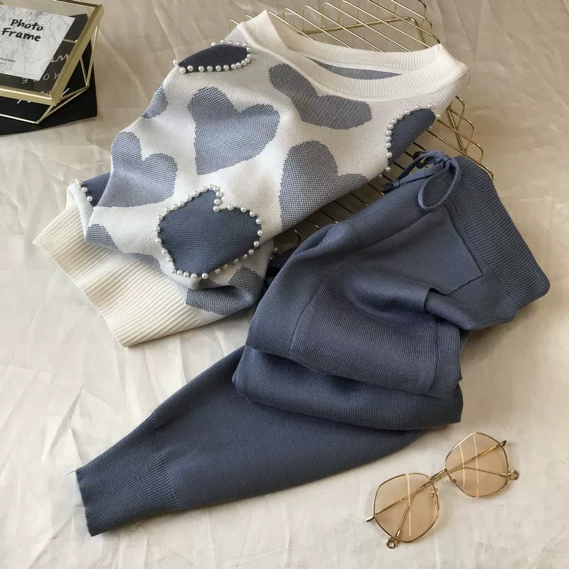 The Cozy Leisure | Women's Long-Sleeve Knitted Sweater & Pants Two-Piece Set - Image 25