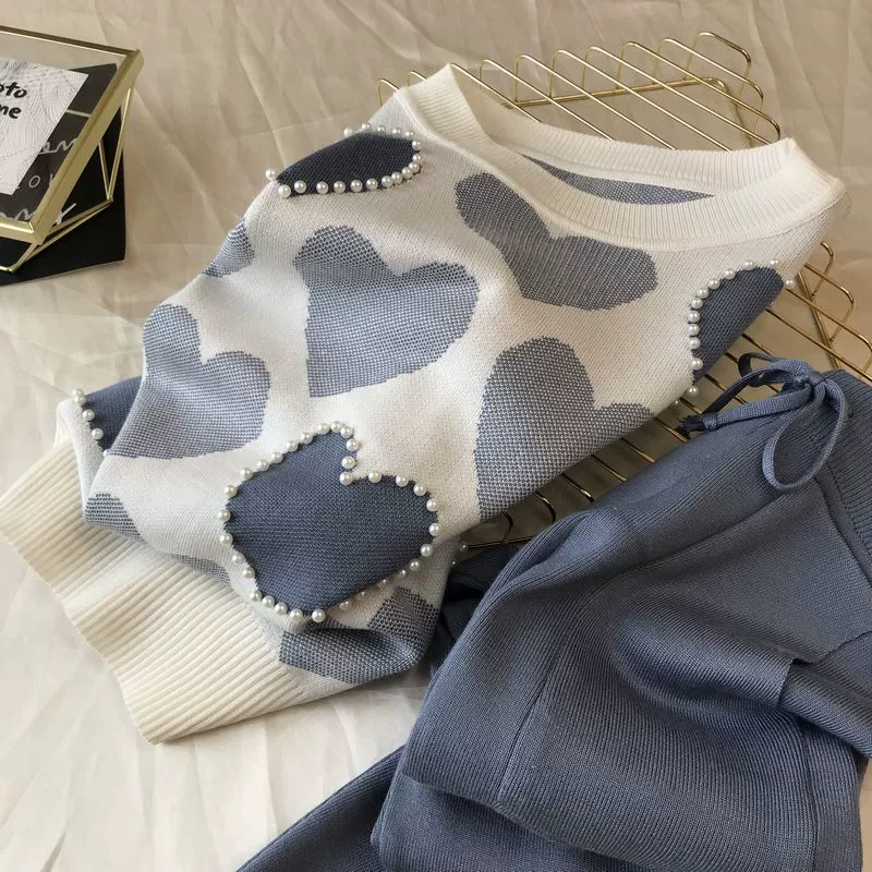 The Cozy Leisure | Women's Long-Sleeve Knitted Sweater & Pants Two-Piece Set - Image 26