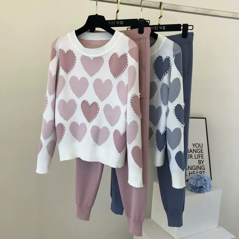 The Cozy Leisure | Women's Long-Sleeve Knitted Sweater & Pants Two-Piece Set - Image 30