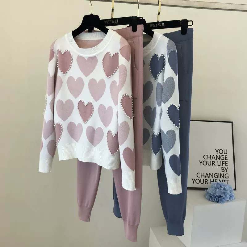 The Cozy Leisure | Women's Long-Sleeve Knitted Sweater & Pants Two-Piece Set - Image 33