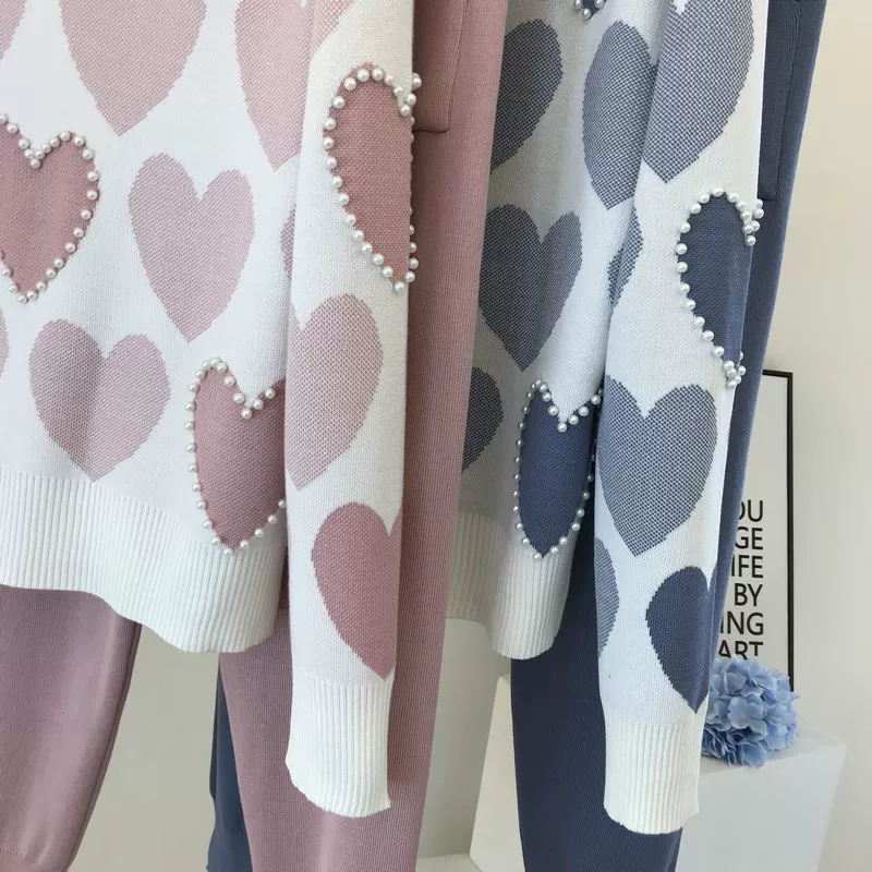 The Cozy Leisure | Women's Long-Sleeve Knitted Sweater & Pants Two-Piece Set - Image 35