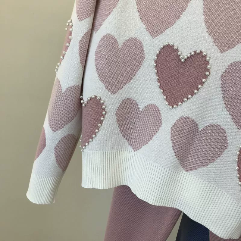 The Cozy Leisure | Women's Long-Sleeve Knitted Sweater & Pants Two-Piece Set - Image 37