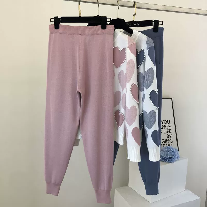 The Cozy Leisure | Women's Long-Sleeve Knitted Sweater & Pants Two-Piece Set - Image 52