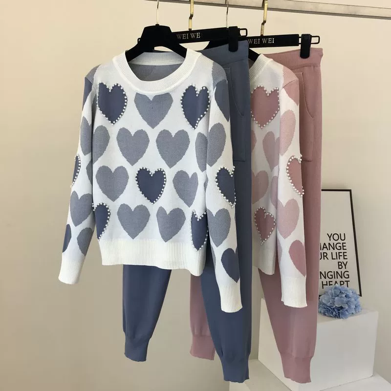 The Cozy Leisure | Women's Long-Sleeve Knitted Sweater & Pants Two-Piece Set - Image 53