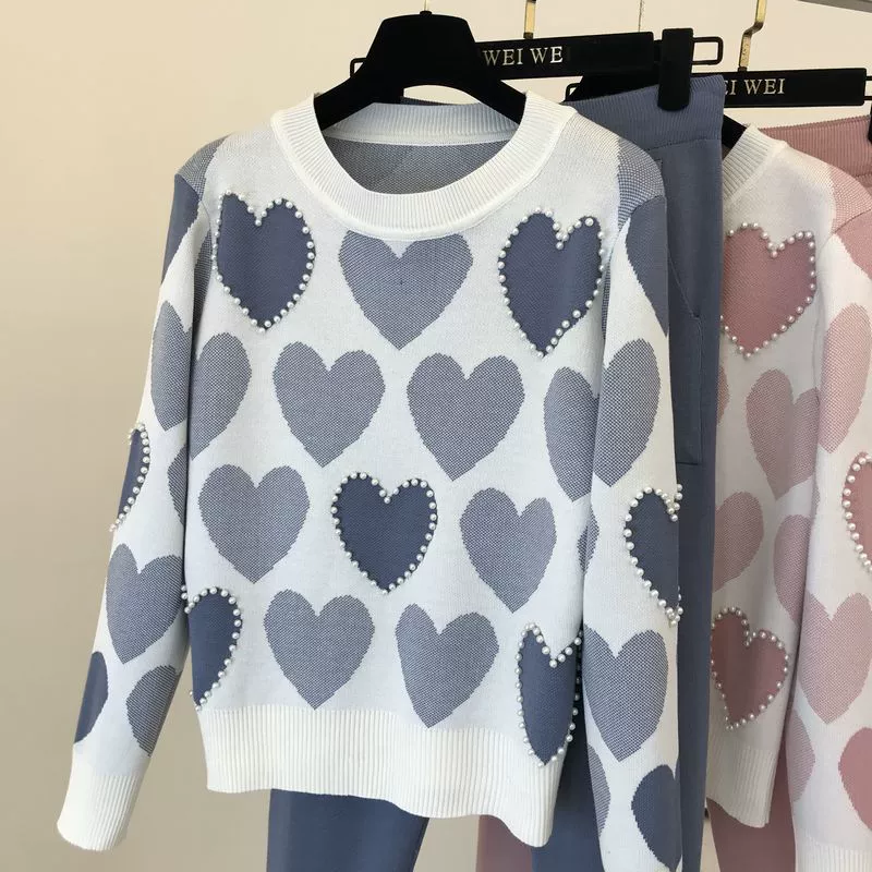 The Cozy Leisure | Women's Long-Sleeve Knitted Sweater & Pants Two-Piece Set - Image 54