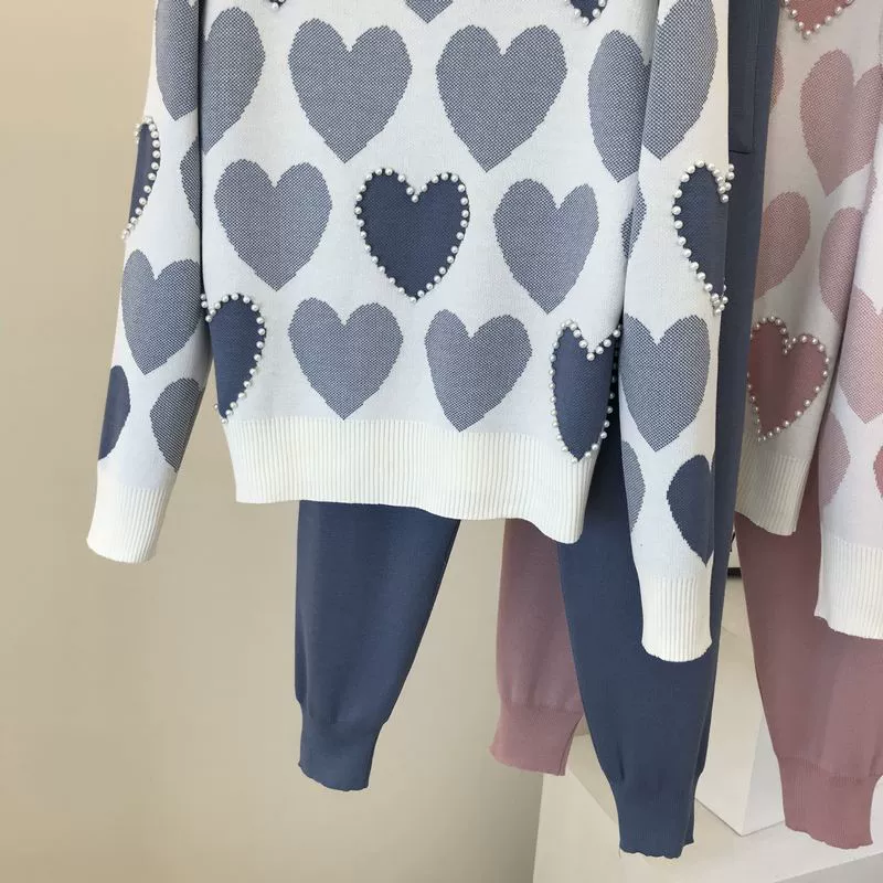 The Cozy Leisure | Women's Long-Sleeve Knitted Sweater & Pants Two-Piece Set - Image 55