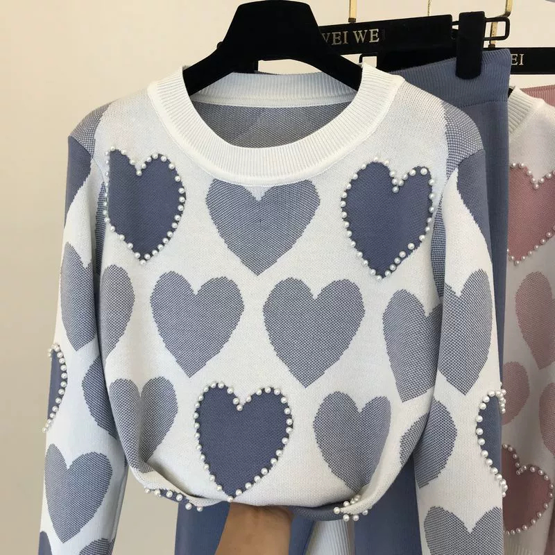 The Cozy Leisure | Women's Long-Sleeve Knitted Sweater & Pants Two-Piece Set - Image 59