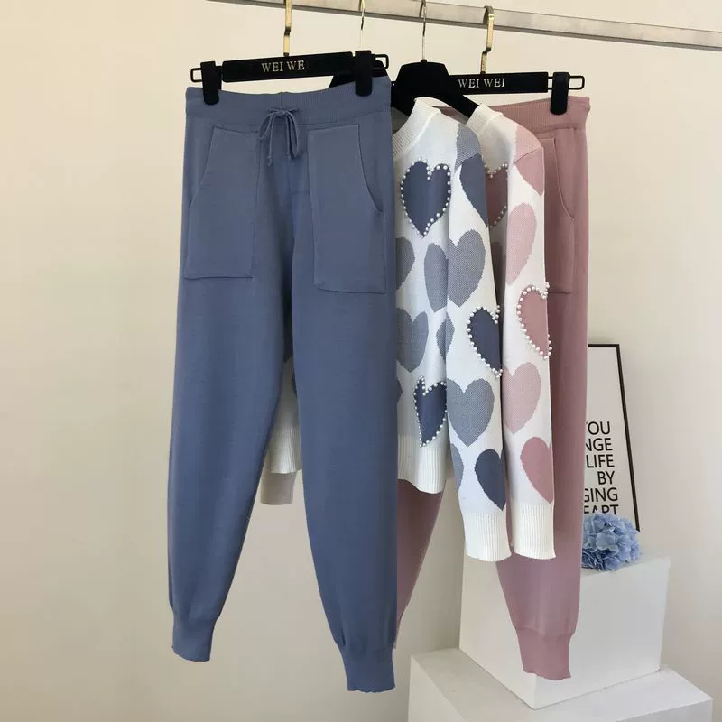 The Cozy Leisure | Women's Long-Sleeve Knitted Sweater & Pants Two-Piece Set - Image 62