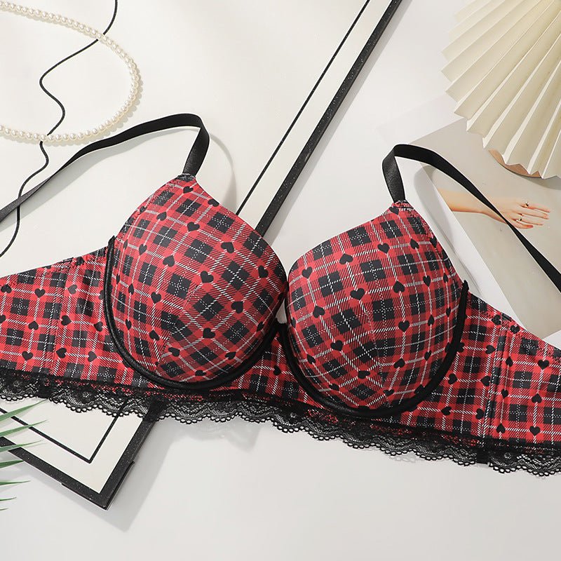 The Crimson Lift | Plus-Size Underwire Push-Up Lace Bra - Image 5