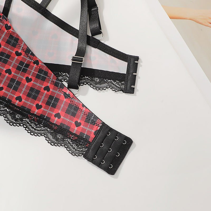 The Crimson Lift | Plus-Size Underwire Push-Up Lace Bra - Image 7