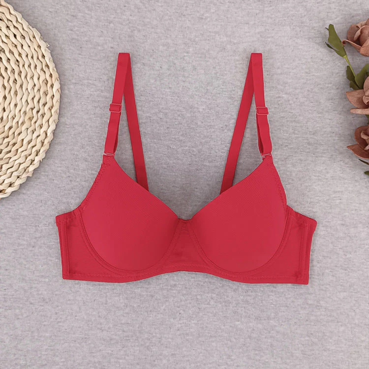The Crimson Lift | Women's Lace Underwire Push-Up Bra - Image 6