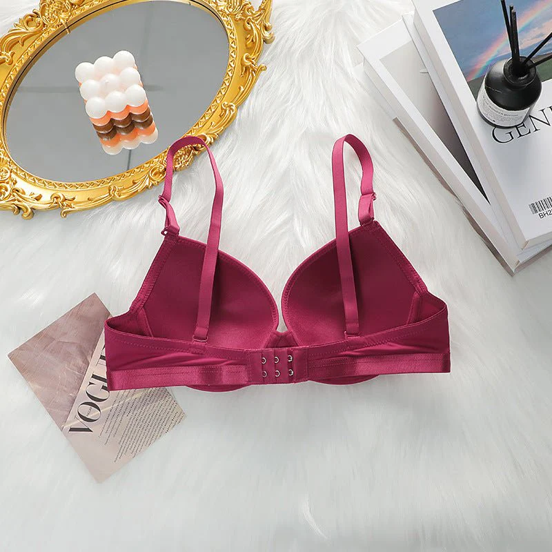 The Crimson Lift | Women's Smooth Underwire Push-Up Bra - Image 4