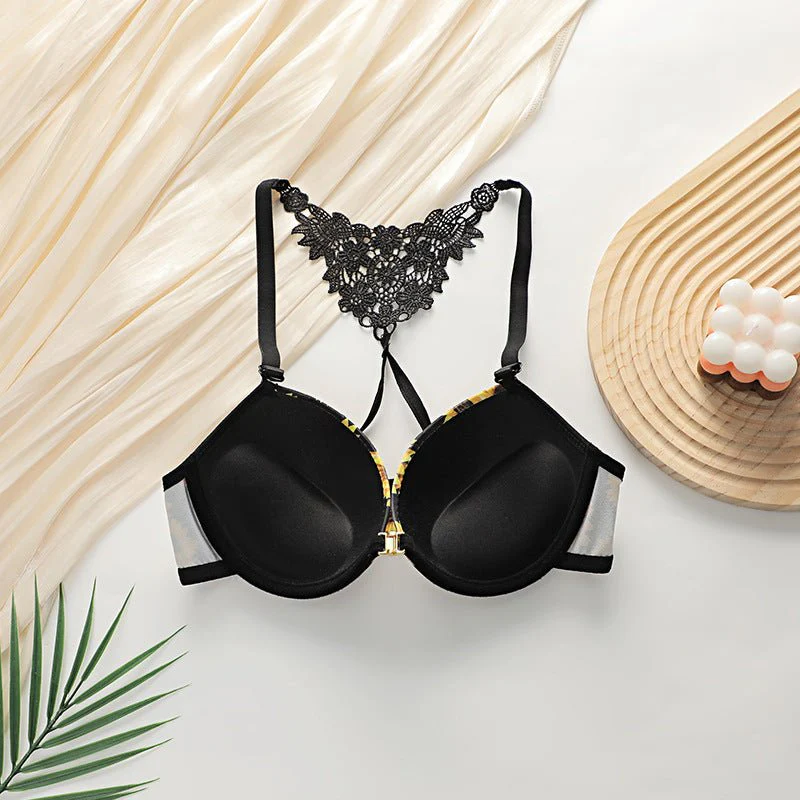 The Daisy Snatched | Front-Closure Push-Up Embroidery Set - Image 3