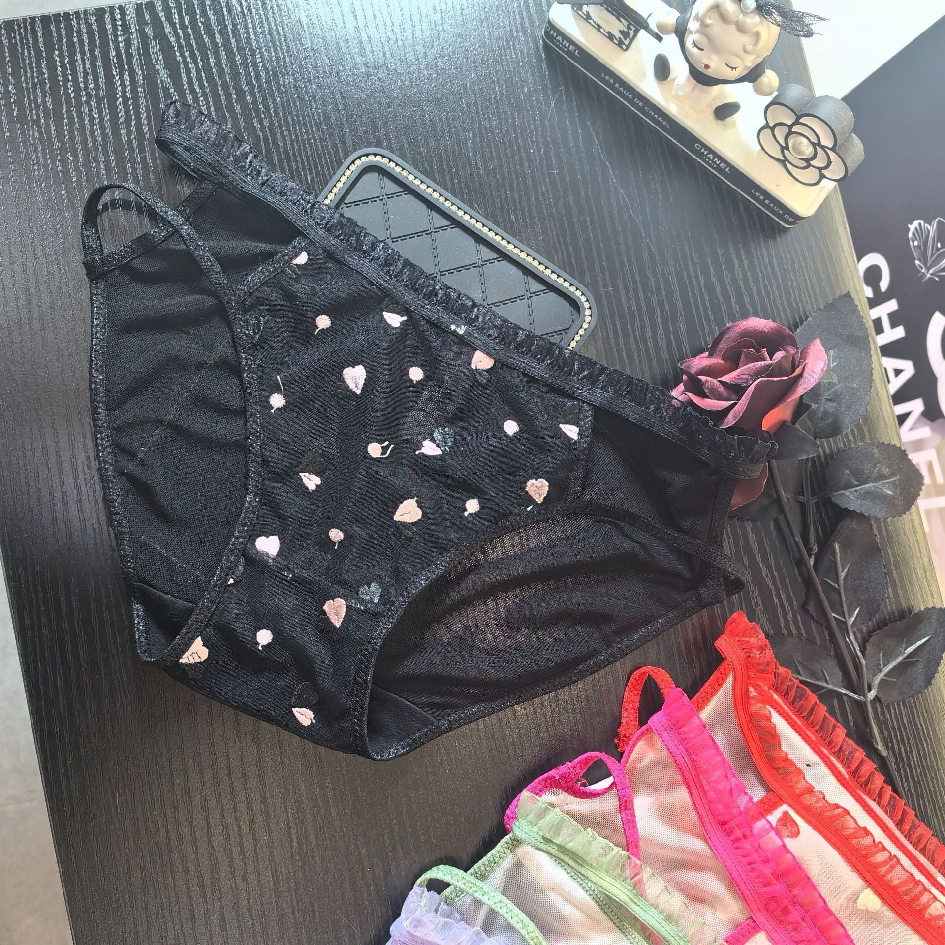 The Delicate Charm | Embroidered Lace Low-Rise Panties - Image 16