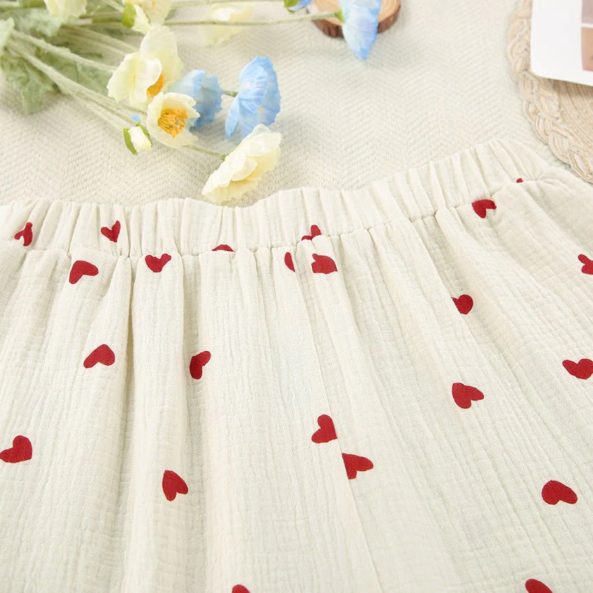 The Dreamer’s Duo | 100% Cotton Heart-Print Pajama Set - Image 7